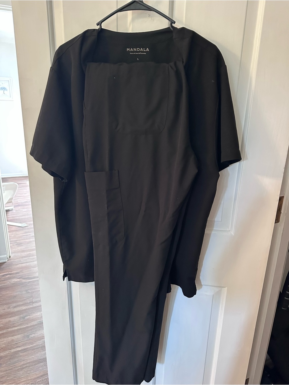 Men’s Mandala Scrub Set Large Black